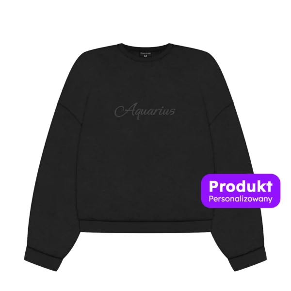 Bluza bez kaptura - ZODIAK czarna