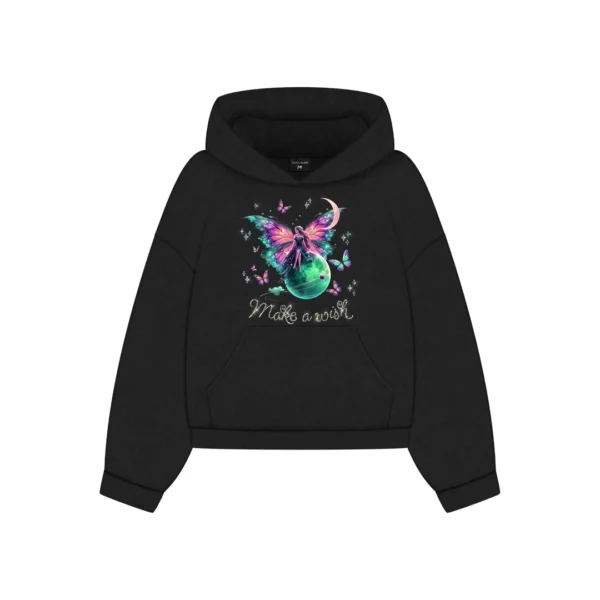 Bluza z kapturem make a wish od Zodiacan, streetwear z motywem zodiaku