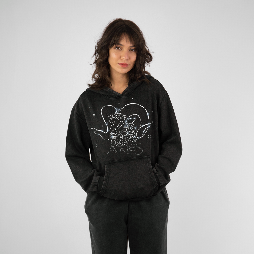 Bluza Vintage ARIES Baran (Czarna)