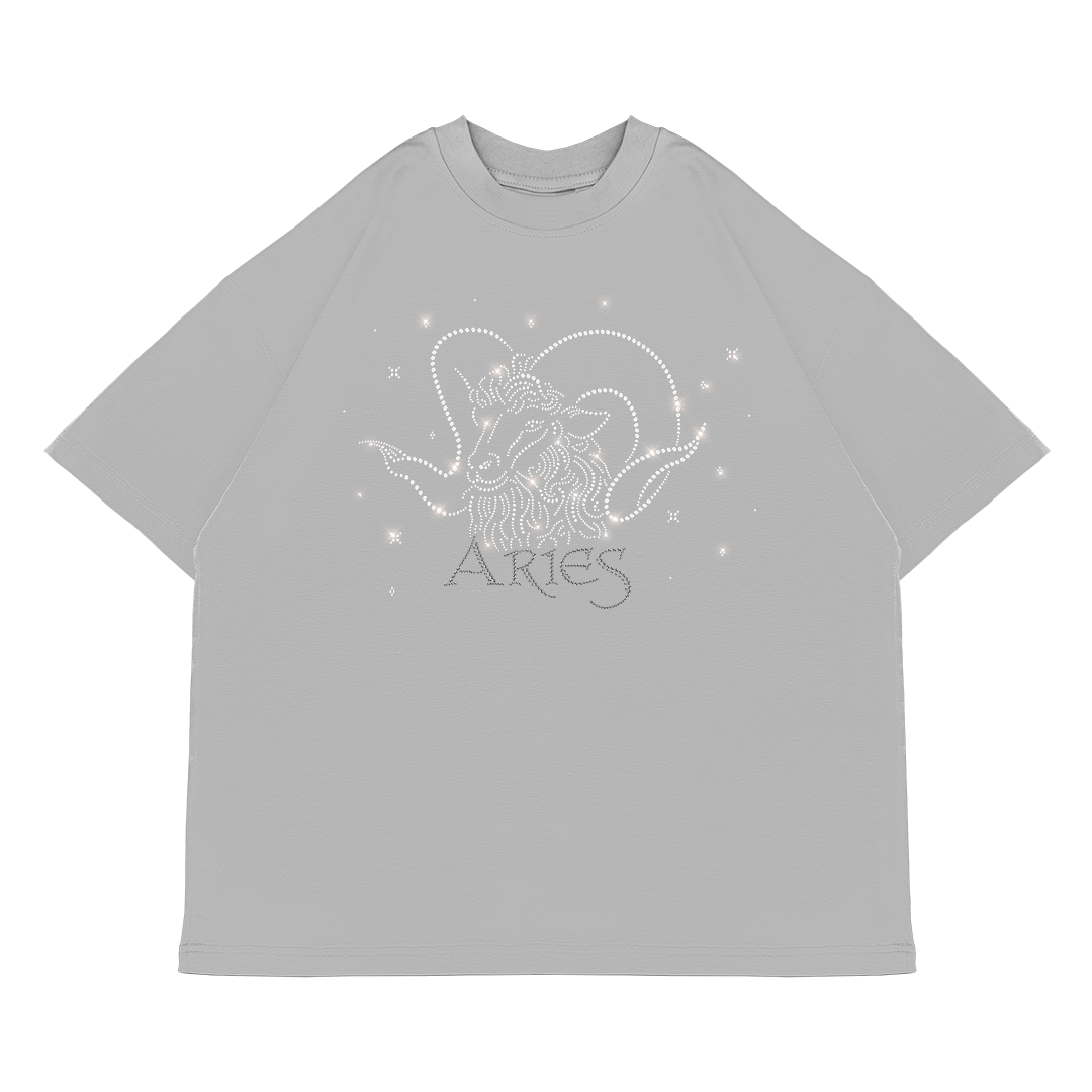 Koszulka Oversize ARIES Baran [szara]