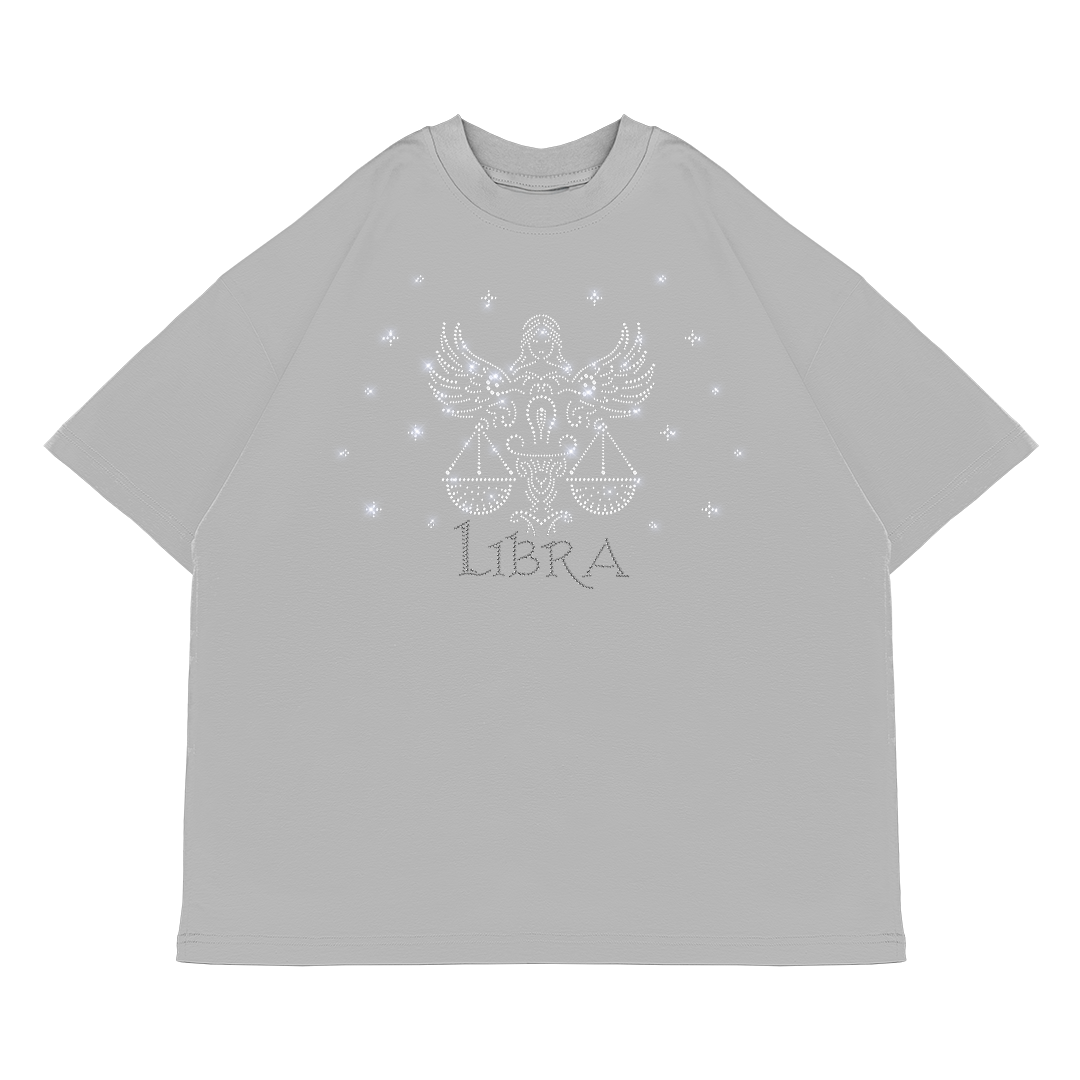 Koszulka Oversize LIBRA Waga [Szara]