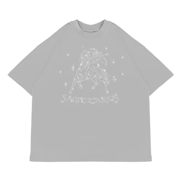 Koszulka oversize SAGITTARIUS Strzelec od Zodiacan, streetwear z motywem zodiaku