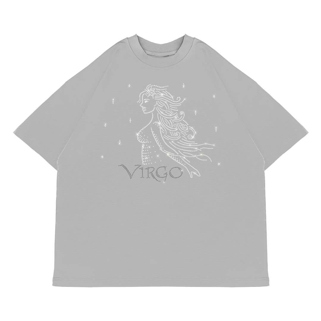 Koszulka Oversize VIRGO Panna [Szara]