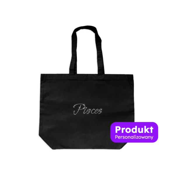 Torba Premium Czarna od Zodiacan, Motyw znaku zodiaku